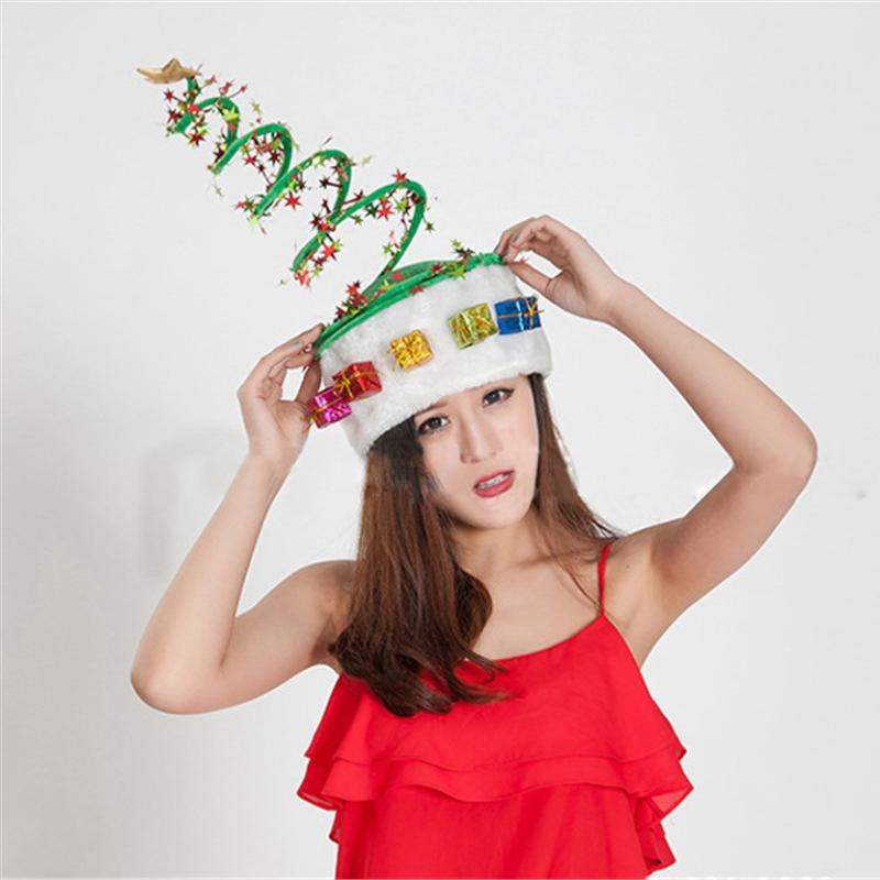 

Cute Green Spring Hat Christmas Decoration Hat Christmas Gifts Merry Ornaments Home Celebrate Supplies Santa Cap