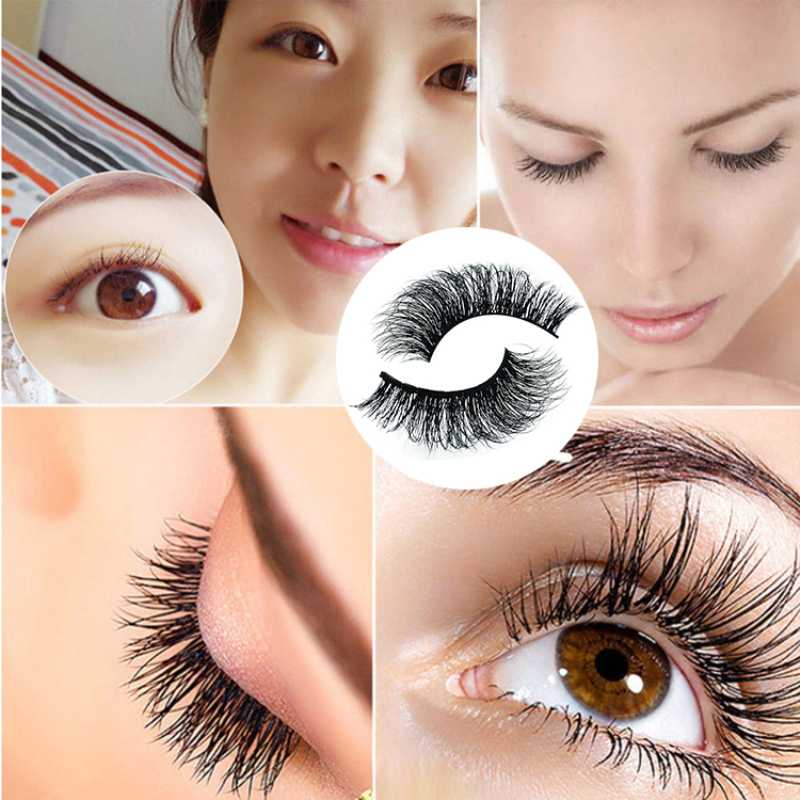 

1Pair 3D Mink Eyelash Feather Real Mink Handmade Crossing Lashes Individual Strip Thick Lash Fake Eyelashes Wispy Lash Extension