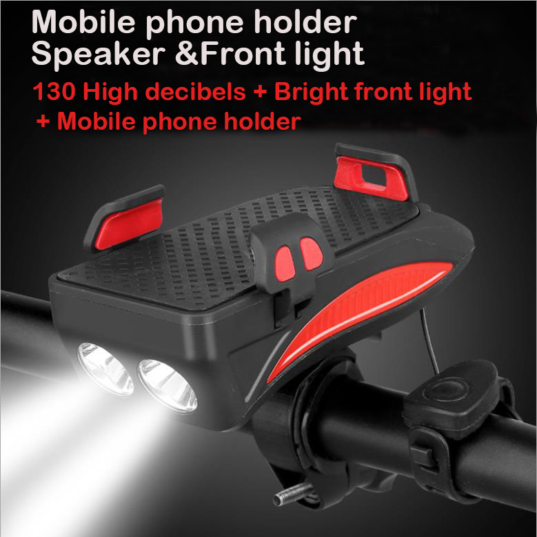 

Bike Light Horn SpeakLight Waterproof USB Rechargeable LED 2000mAh 4000mAh Front Lamp Headlight Power Bank Highlight