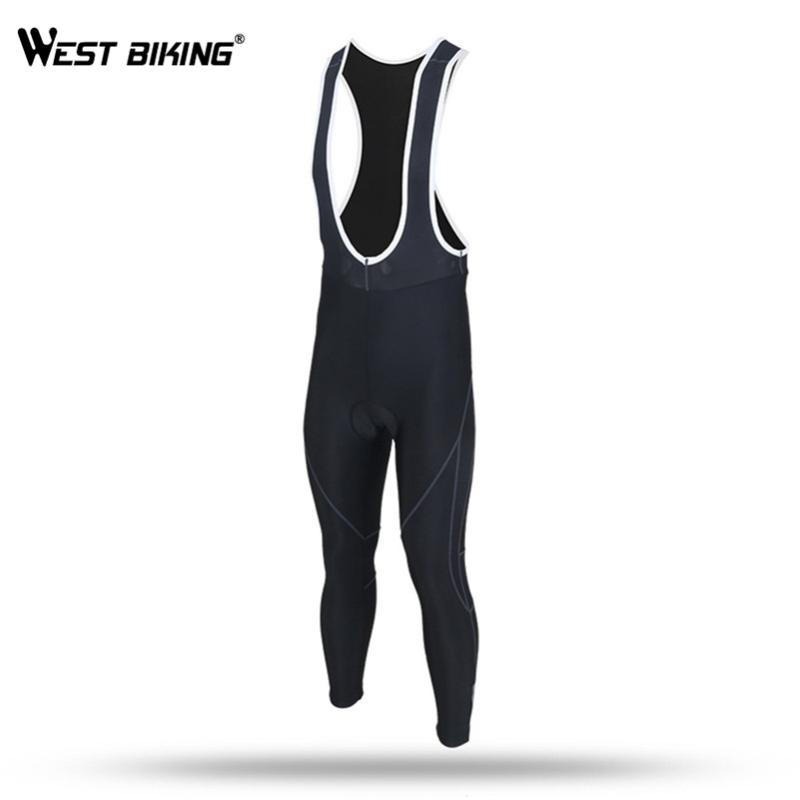 

WEST BIKING Cycling Sports Bib Pants Riding Long Pants Breathable Quick-drying Bicycle Bib Anti-UV Gel Padded Men Pant, White