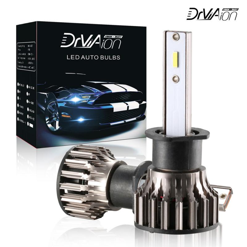 

Automobile LED H1 H4 H7 H8 9005 9006 Mini Headlights Rotary Chuck Off Road Vehicle Work Lights Replace 6500K 50W 6000 LM Lights