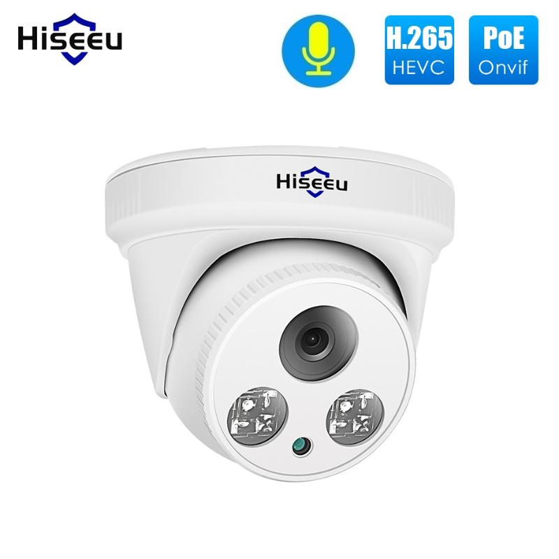 

Hiseeu 2MP POE IP Camera H.265 Dome Camera 1080P Night Vision P2P Motion Detection ONVIF For PoE NVR 3.6 Lens App View 30fps
