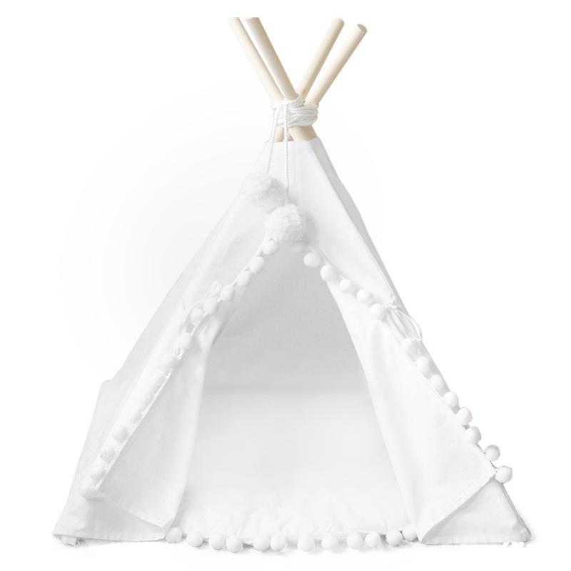 

Teepee Tent for Kids Foldable Children Play Tents for Girls and Boys 100% Cotton Canvas Playhouse Toys Girl Child Indoor