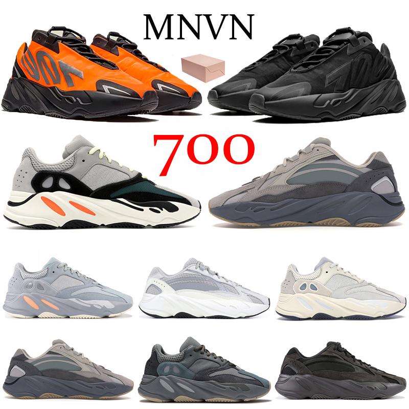 

Wave runner 700 Kanye West MNVN Orange Triple Black Reflective running shoes Solid Grey magnet Vanta Carbon Blue Inertia V1 V2 men sneakers, Silver