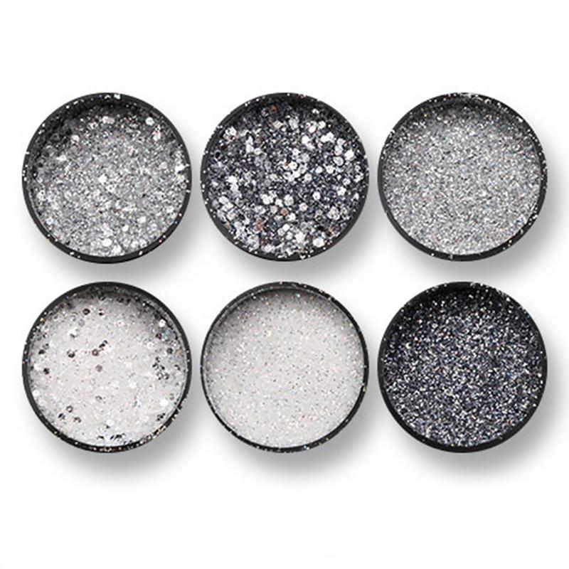 

Manicure Shiny Wedding Glitter Powder Set Decorative Sequin Home Non Toxic Salon Multipurpose DIY Nail Art Dust Makeup Party