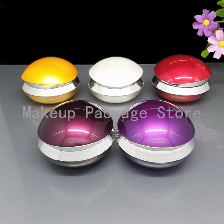 

12pcs/lot 30g Purple/Red/Yello Eye Face Cream Jar Pot Facial Skin Care Packing Bottle Cosmetic Refillable Container Sub bottling