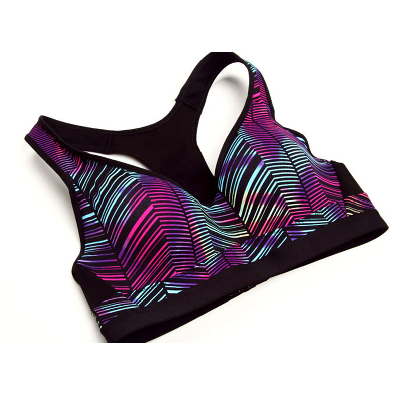 

Shockproof Camo Sports Yoga Underwear Bra Women Seamless Rims Padded Brassiere Yoga Fitness Padded Running Bra Jogging Plus Size