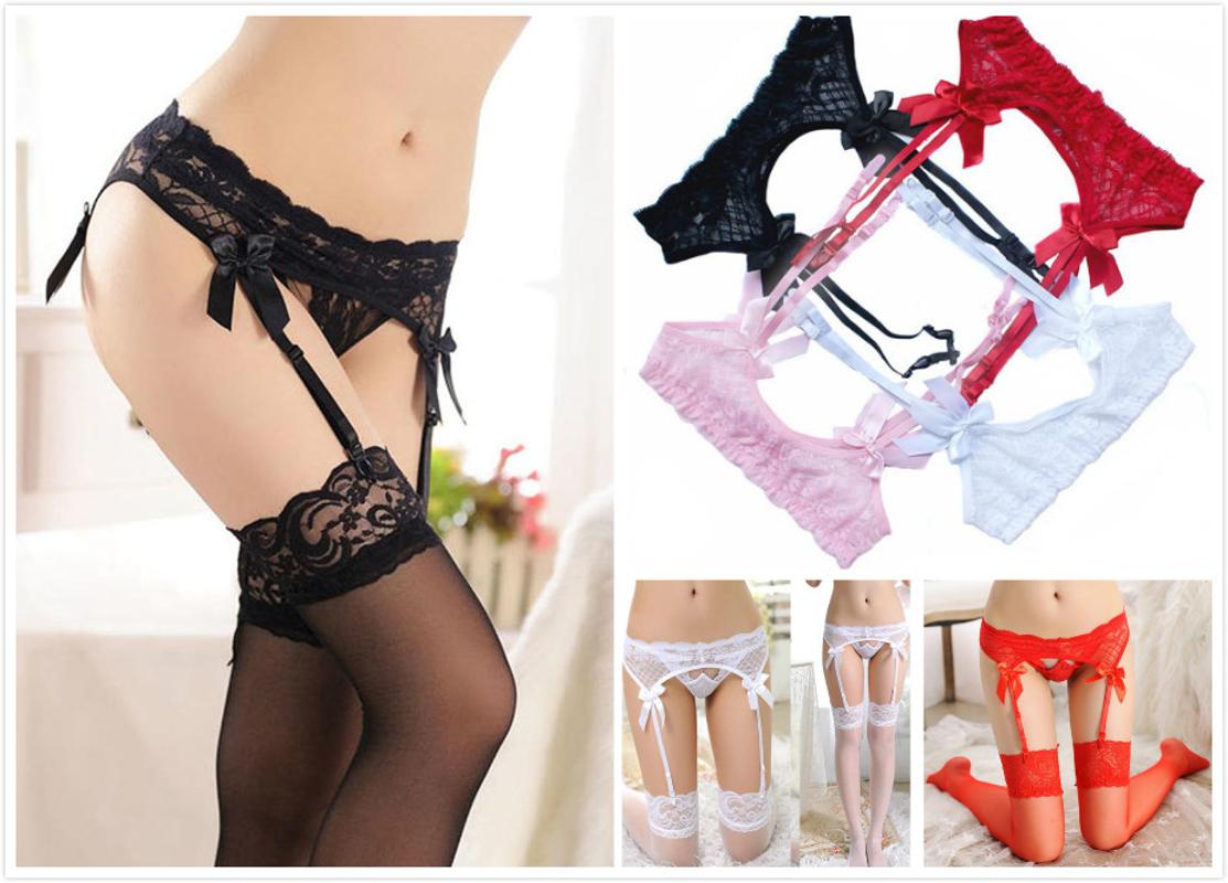 

1PCS Unisex Fashion Sexy Suspenders For The Stockings Brace For Men Women's Sheer Lace Camisas Thigh-Highs Garter Belt, Pink