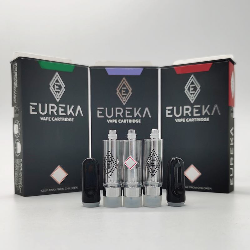 

Eureka 510 Ceramic Cartridge Packaging Empy Vape Pen Cartridges E Cigarettes Vape Carts 0.8ML Thick Oil Atomizer Vaporizers