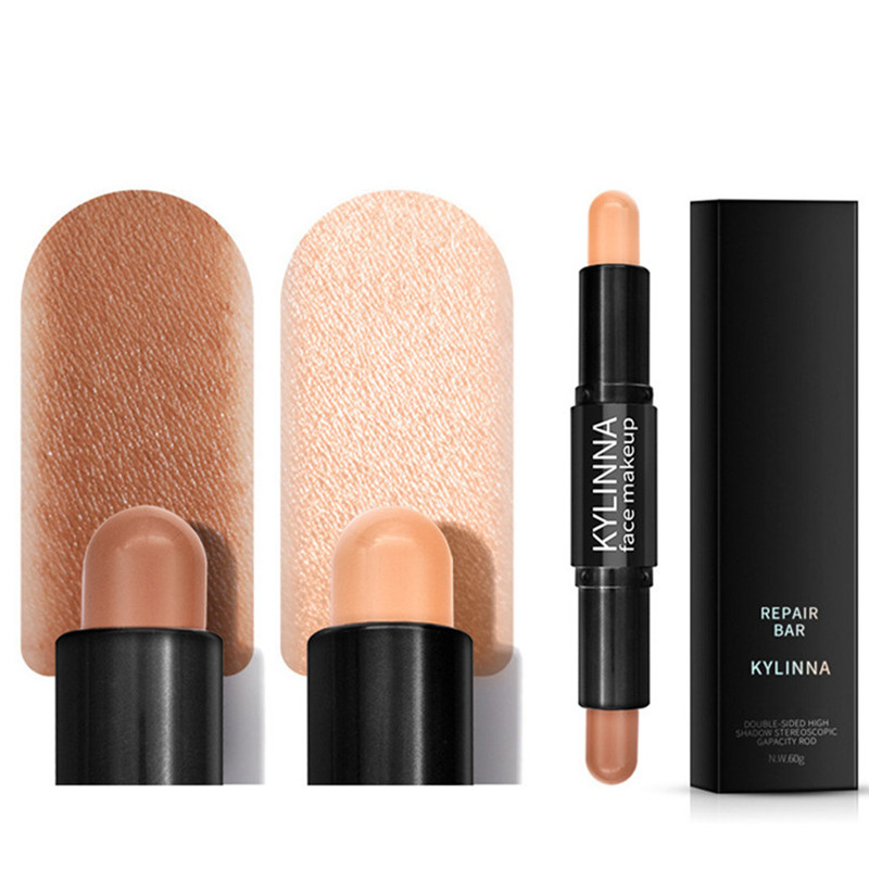 

Double Head Custom Highlight Pencil Private Label Makeup Concealer Stick Beauty Makeup V Face Contour Pen Highlighter Concealer Facial