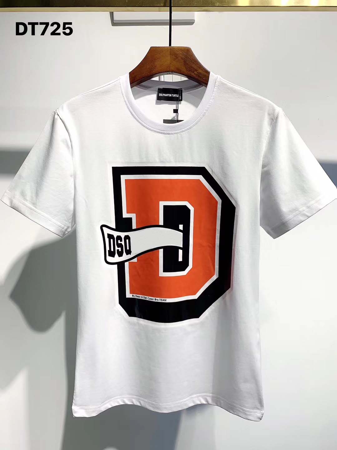 

DSQ PHANTOM TURTLE 2020FW New Mens Designer T shirt Italy fashion Tshirts Summer DSQ Pattern T-shirt Male Top Quality 100% Cotton Top 2610, White