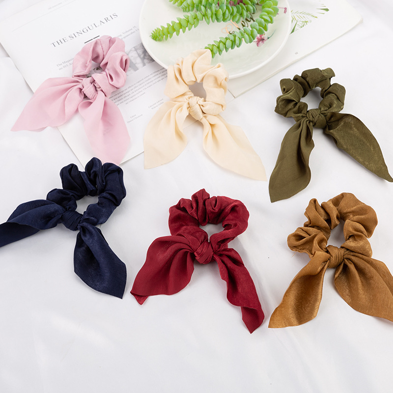 

Fine Solid Color Headbands Turban Hair Accessories for Women Bandana Elastic Scrunchies Hair Bands Headband Ties Girls Gift