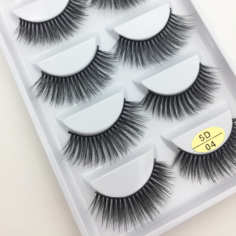 

5 pairs natural false eyelashes fake lashes long makeup 3d mink lashes eyelash extension mink eyelashes for beauty sexy
