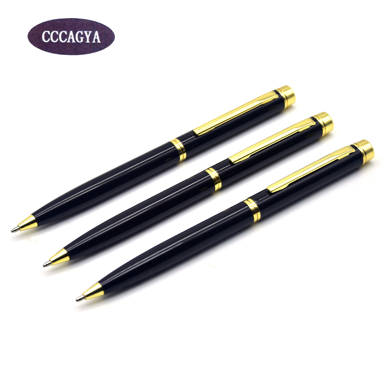 

Guoyi B040 ballpoint pen Gao Shi refill metal high-end business office gifts and corporate logo custom signature pen, Pen - blue ink
