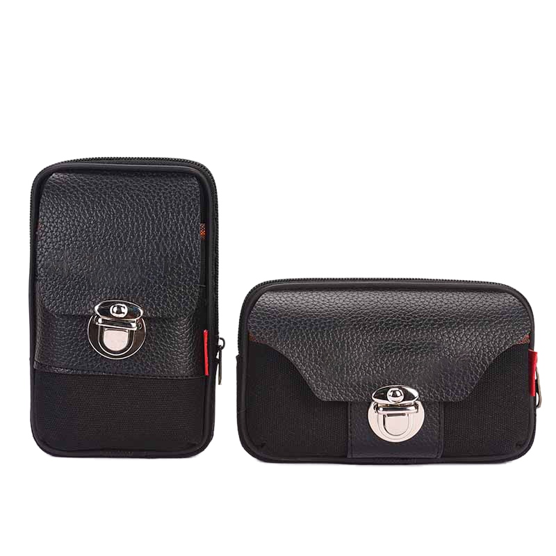 

running bag zipper leather purse multi-purpose portable outdoor men's pockets Outdoor sports equipment, M1