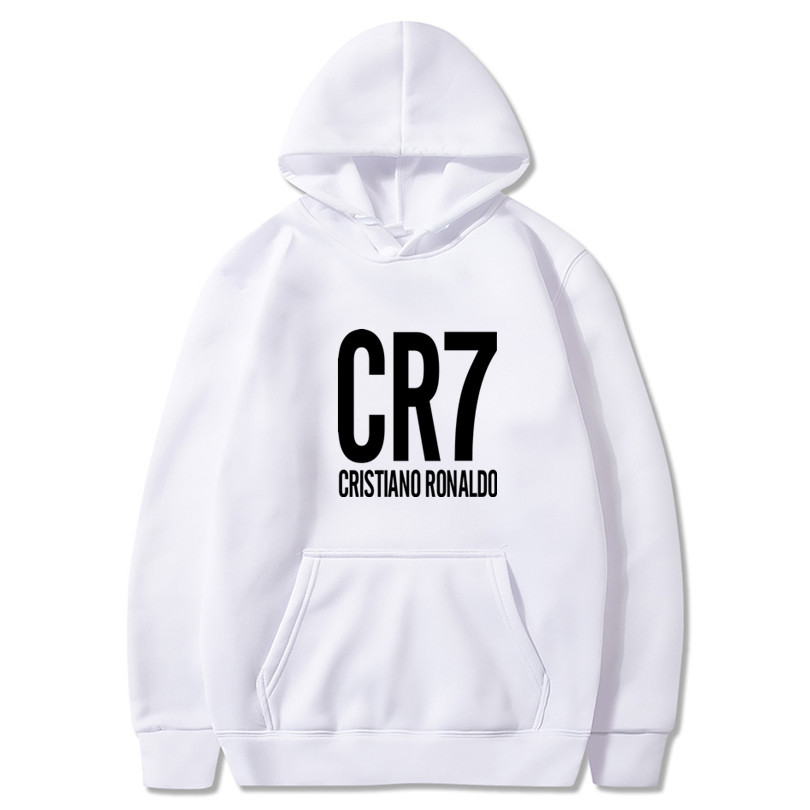 

CR7 printed hoodie sweatshirt men's 2020 spring and autumn new fashion pullover hooded Harajuku men's hoodie hip hop street shooting, Black
