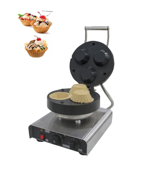 

Free Shipping New Commercial Use Snack Machines Ice Cream Waffle Cup Cone Making Machine Electric Waffle Cone Maker For Sale