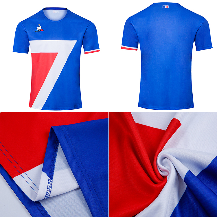

New style 2020 2021 France Super Rugby Jerseys shirt Thailand quality 20 21 france Rugby Maillot de Foot French BOLN Rugby shirts S-5XL, Black;gray