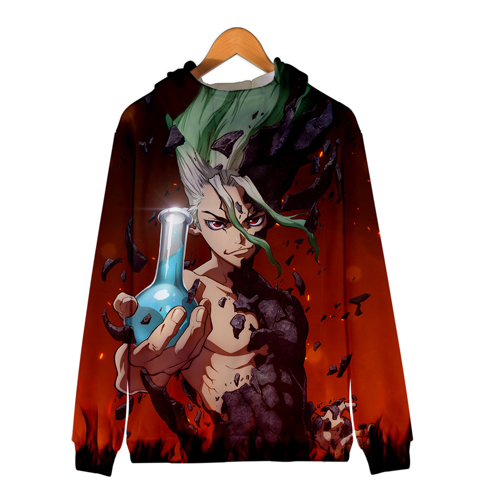 Wholesale Mens Hoodies Sweatshirts At 13 15 Get Winter Mens Jackets And Coats Anime Dr Stone 3d Hoodie Fleece Zipper Hooded Sweatshirt Outwear Senku Ishigami Cosplay Costume From Zhouzhaoyu Online Store