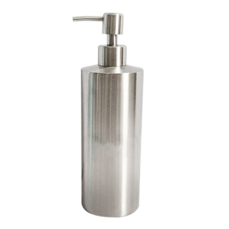 

HTHL-Stainless Steel 550Ml Liquid Soap Dispenser Kitchen Bathroom Lotion Pump Bottle Multifunction Sink Detergent Supply