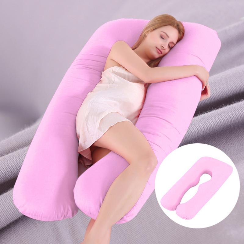 

Pregnant Women Sleeping Support Pillow Cotton Pillowcase U Shape Maternity Pillows Pregnancy Side Sleeper Bedding Dropshipping