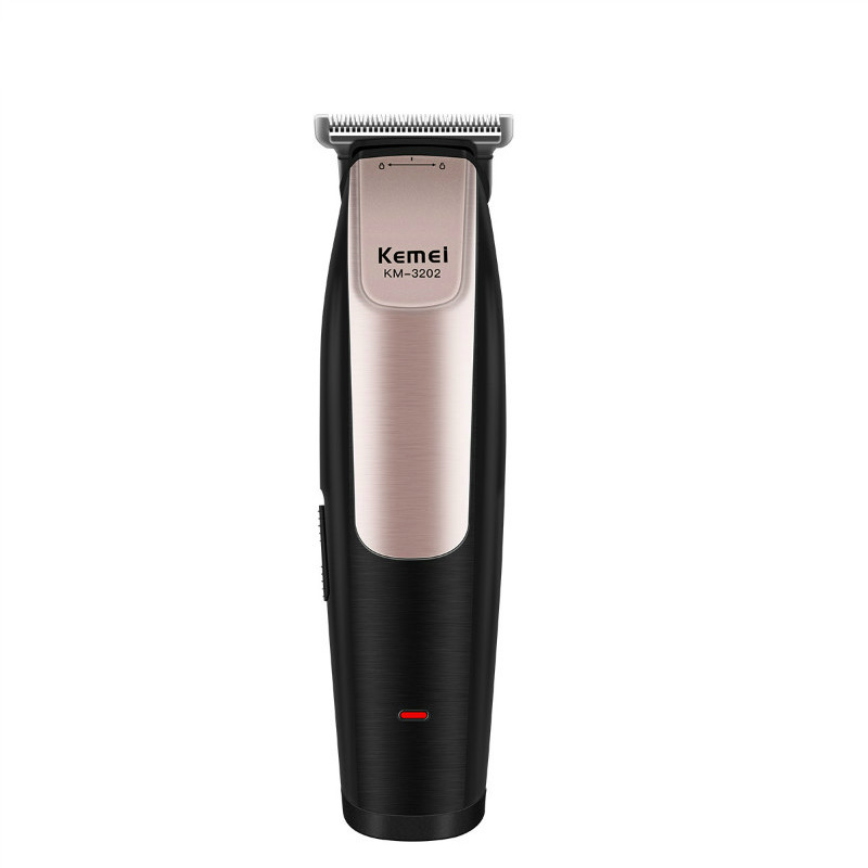 Kemei 0mm Baldheaded Hair Cutter Clipper Cord & Cordless USB Rechargeable Hairstyling Trimmer Precision Engraving Carving Razors Men-image-489695043