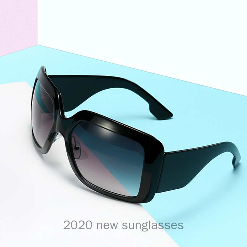 

Sunglasses Oversized Women 2021 Fashion Black Shield Glasses One Piece Mens Shade Windproof Sun NX