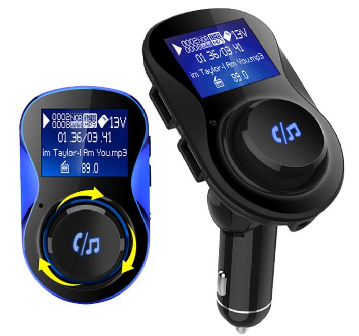 

by DHL or Fedex 10pcs Wireless FM Modulator Car Radio Kits Hands-free Bluetooth FM Transmitter Dual USB Charging Mp3 Player BC28