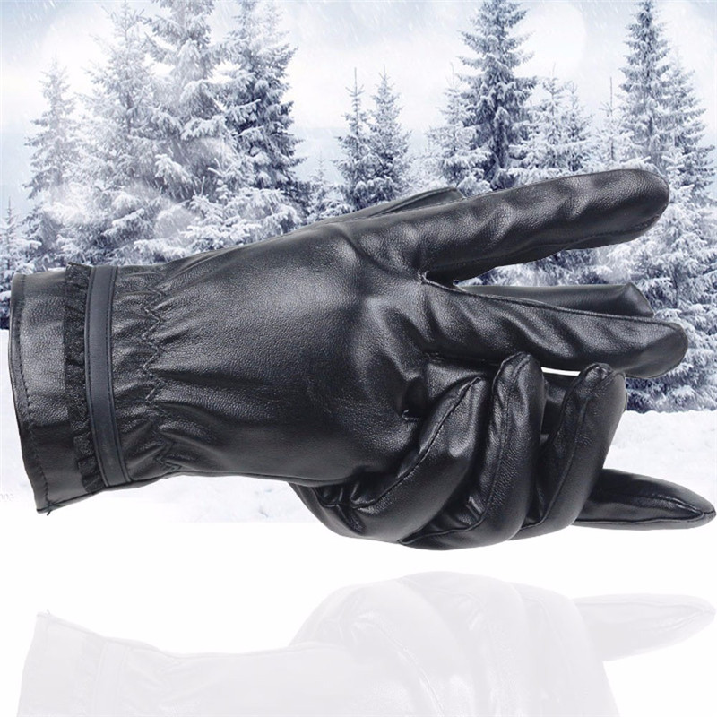 

Fashion Women Lady Winter Warm Leather Driving Soft Lining Gloves Mitten guantes eldiven handschoenen 40FE22