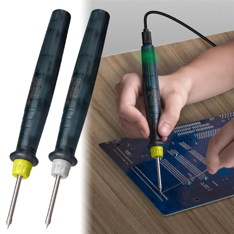 

5V 8W Portable USB Soldering Iron Pen Mini Tip Adjustable Temperature Electric Powered Soldering Station Welding Repair Tools