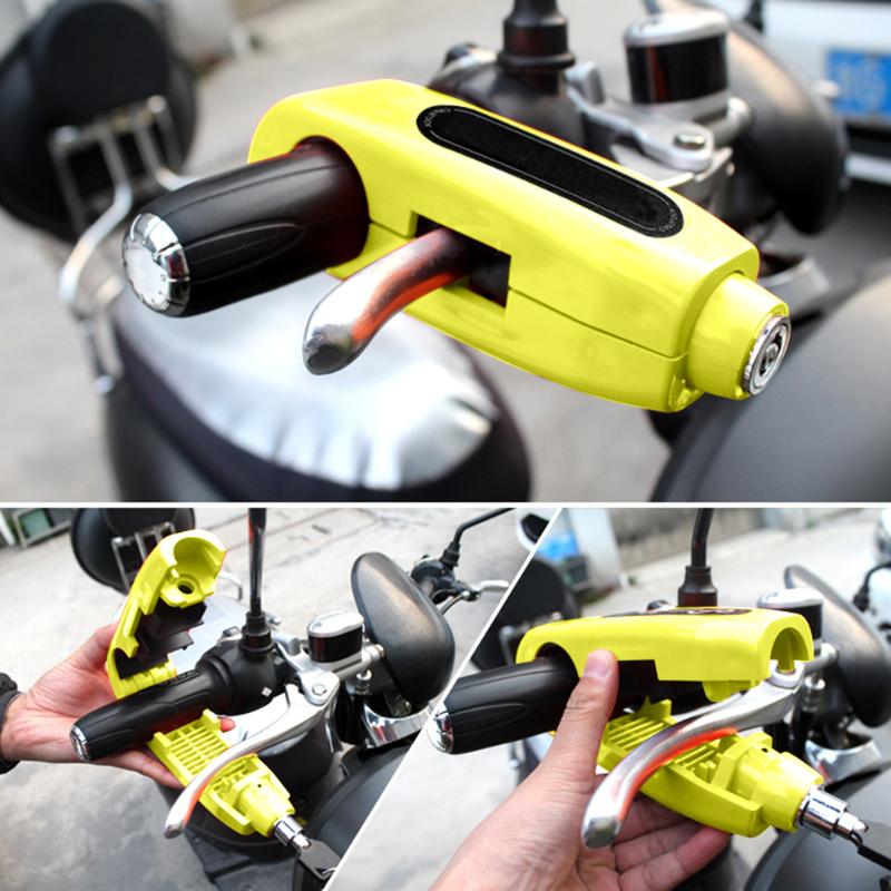 

Universal Motorcycle Brake Throttle Accelerator Grip Scooter Handlebar Safety Anti Theft Protection Security Lock