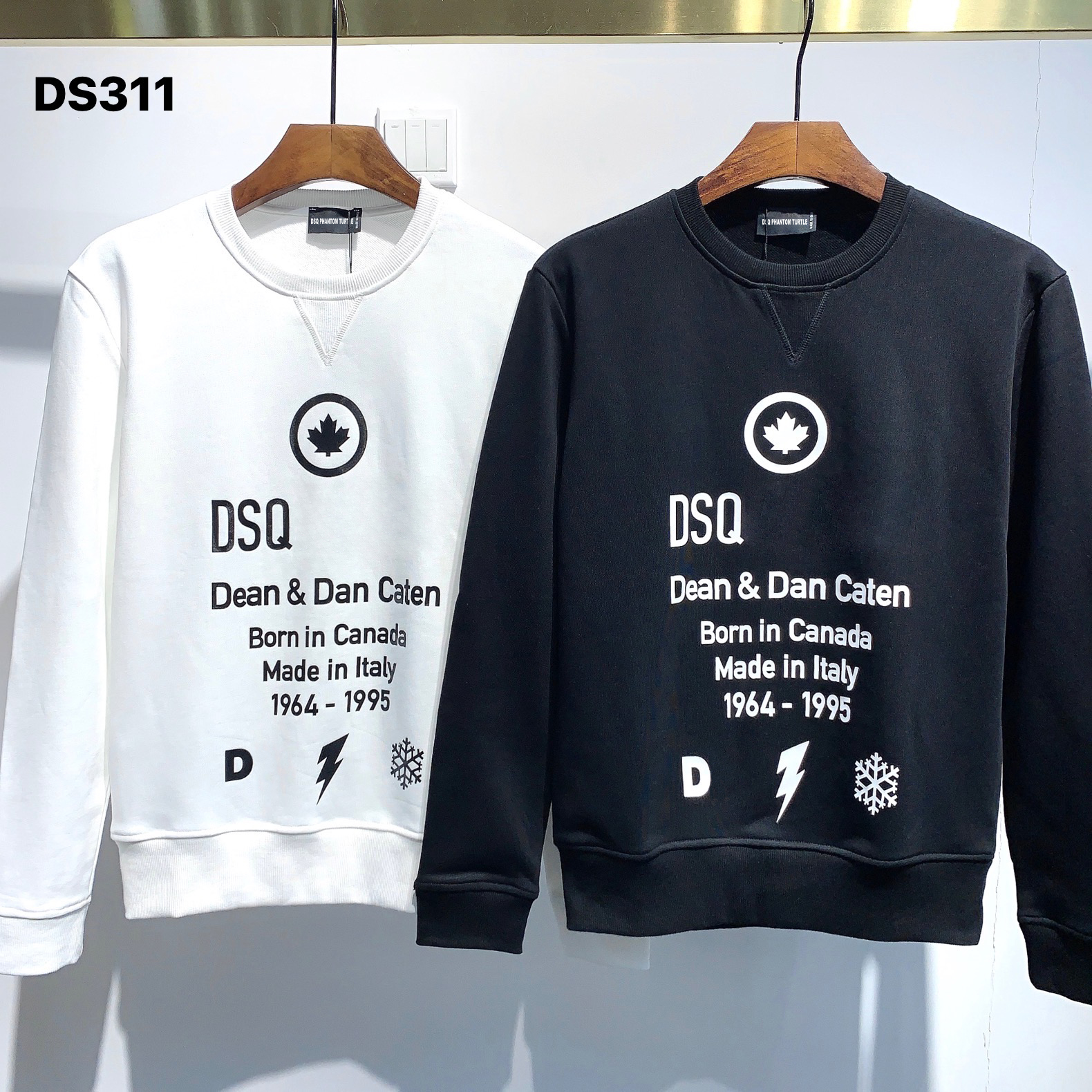 

DSQ PHANTOM TURTLE Hoody New Mens Designer Hoodies Italy fashion Sweatshirts Autumn Print DSQ Hoodie Male Top Quality 100% Cotton Tops 01256, White