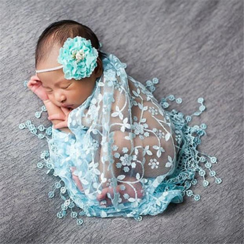 

2020 Newborn Baby Maternity Props Baby Photo Props Photography With Headband Sets 8 colors girl headbands accessories, White