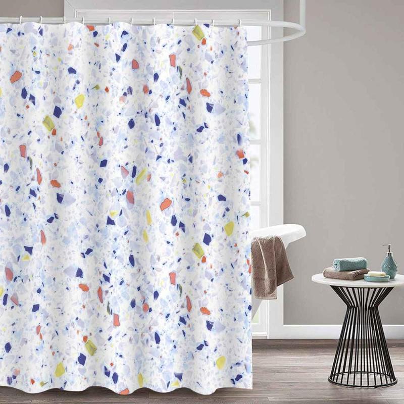

MTMETY Marble Patterned Texture Background Shower Curtains Waterproof Custom Bathroom Curtain Fabric For Kids Bathtub Decor