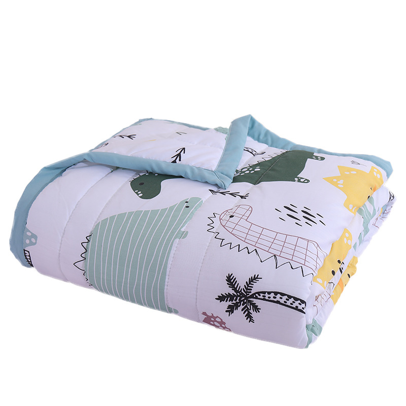 

Washed Cotton Summer Blanket Single Double Quilt Airable Cover Skin-Friendly Comfortable Thin Quilt Machine Washable