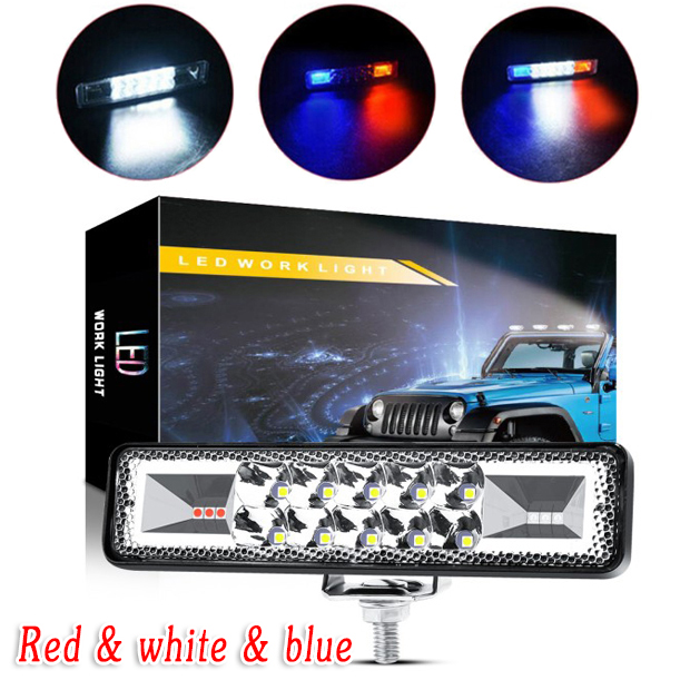 

For SUV Moto LED work Lights Flash Work LED Bar For G3L2 Offroad 4X4 ATV 180°