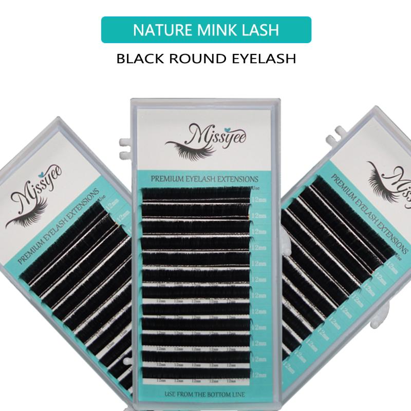 

0.20 C 8-15mm Mix Tray Mink Eyelash Extension Individual Eyelash Matte Back Russian Volume Private Label Lashes Make Up Tools