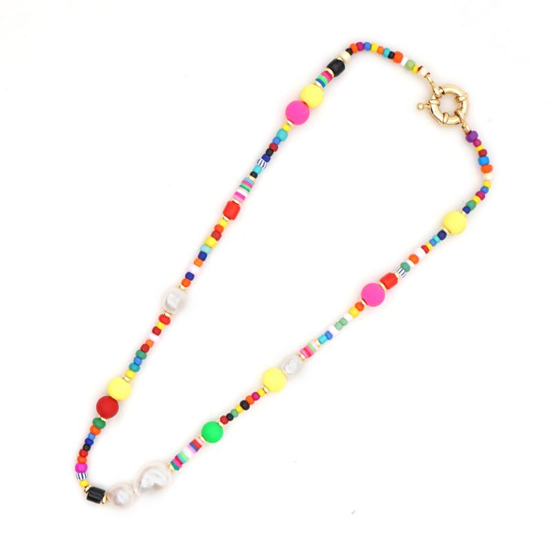 

Go2Boho Seed Beads Choker For Women Muticolor Summer Beach Pearl Necklace Beaded Jewelry Collares De Moda 2020 Fashion Bohemian