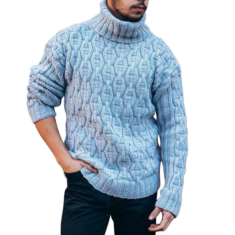 

Mens Sweater Turtleneck Thick Warm Mens Sweaters Wool Pullover High Turtle Neck Casual Solid Fashion Sweter Pull Homme