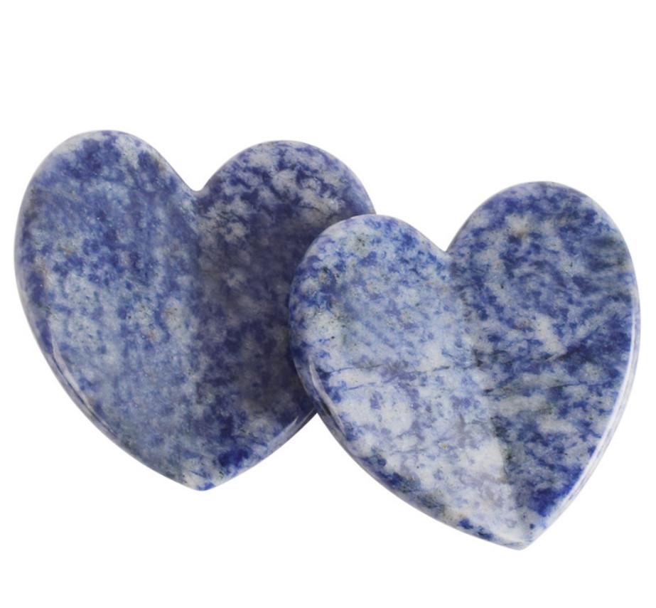 100% Real Jade Stone Face Massager Blue Sodalite Gua Sha Tools Anti Aging Wrinkle Puffiness Facial Skin Jade Rolling Treatment-image-565633141