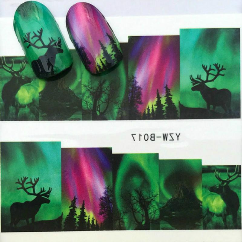 

1 Pcs sell Neon Reindeer False Nail Tips Nature Clear Finger Full Card Nail Art Display Practice Acrylic UV Gel PolishTool Mani, 33