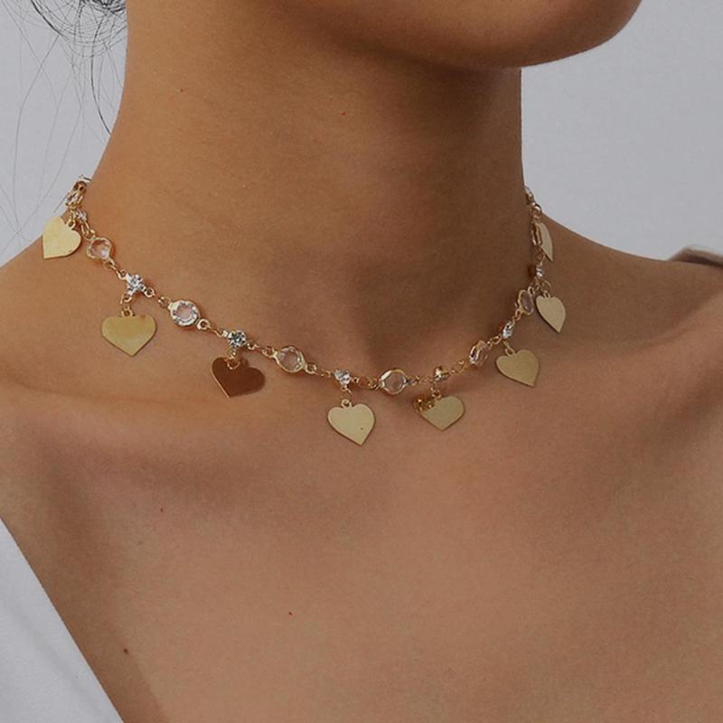 

Vintage Simple Tassel Geometric Short Necklace Collar Fashion Jewelry Choker Necklaces For Women