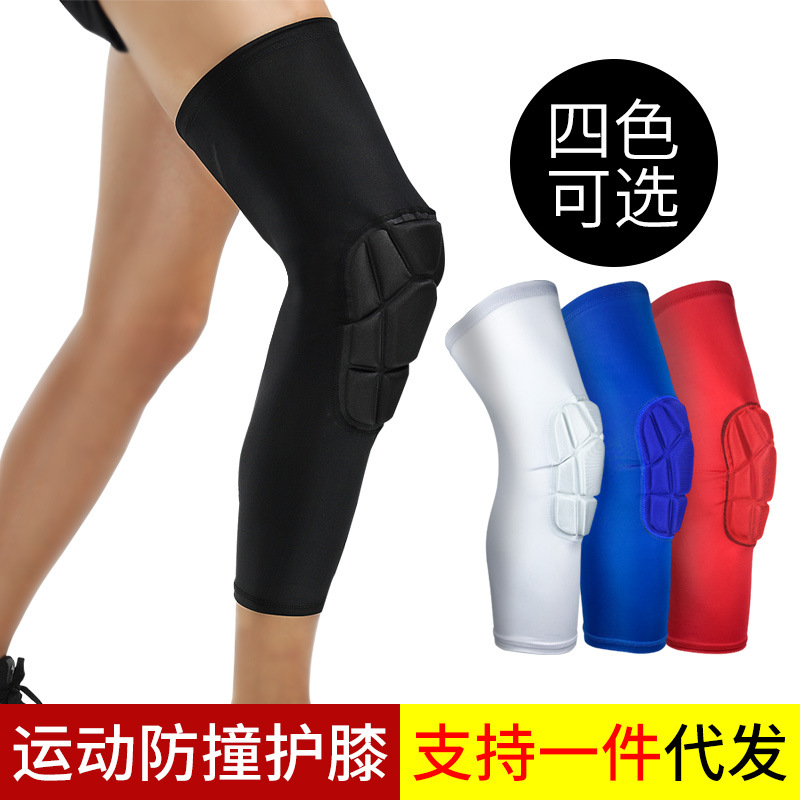 

Gear Patella Foam Support Volleyball Breathable Sports Honeycomb Knee Pads Sleeve Basketball Brace Elastic Kneepad Protective, As pic