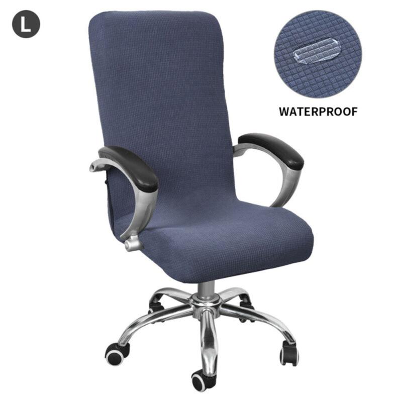 

Spandex Office Chair Cover Stretch Seat Swivel Rotate Slipcovers Waterproof For Office Computer Chair Cover