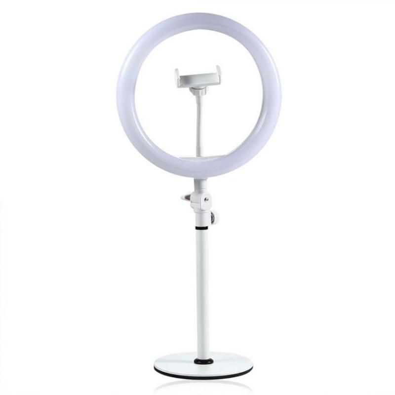

120L-EDs Ring Light 180 Degrees Rotatable Ring Fill Light with Phone Holder 3 Gears Adjustable for Selfie Video photography