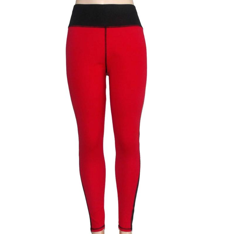 

2020 Autumn Women Fitness Leggings Sexy Gothic Elastic Slim Trousers Mesh Patchwork Sports Femal Push Up Workout Leggings, Red