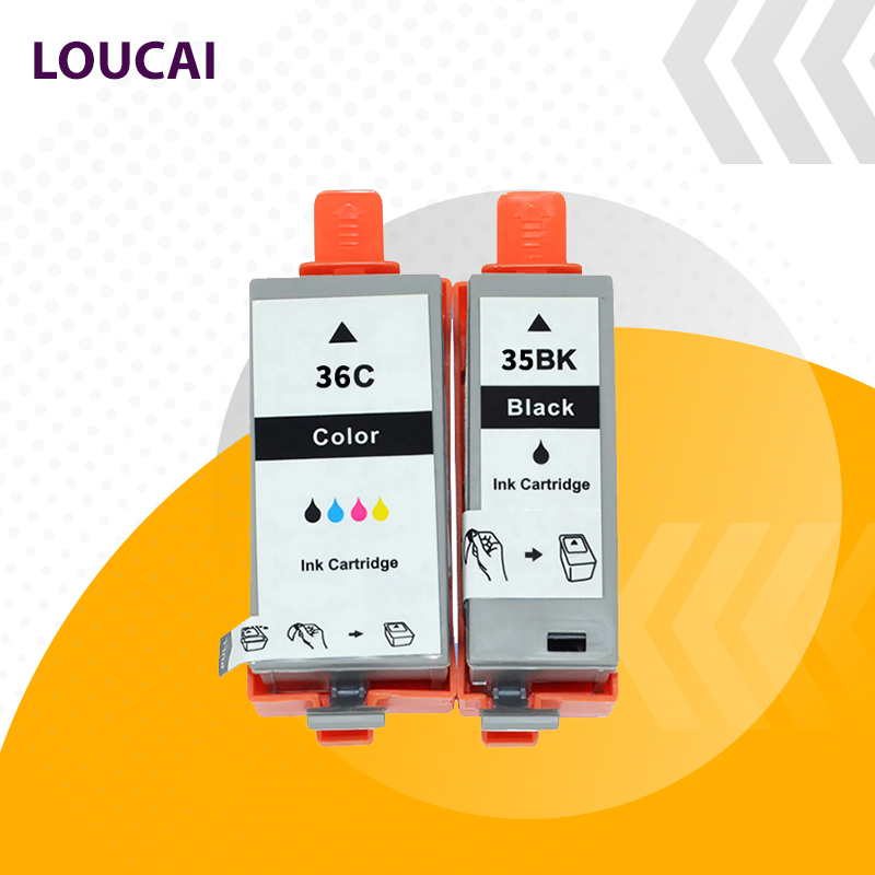 

Compatible Ink Cartridges PGI35 CLI36 For Canon Pixma IP100B IP100 IP100 mini 260 320 printers pgi35 cli36