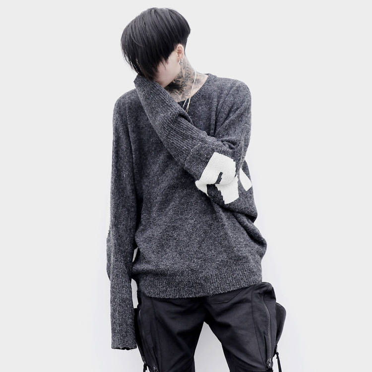 

Casual Knitted Pullover Woolen Sweater Men O-Neck Knitted Pullover Letter Men Clothes 2020, Burgundy