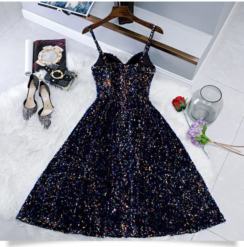 

Cocktail Dress Sleeveless Ball Gown Women Party Dresses Spaghetti Strap Knee-Length Robe Cocktail Gowns