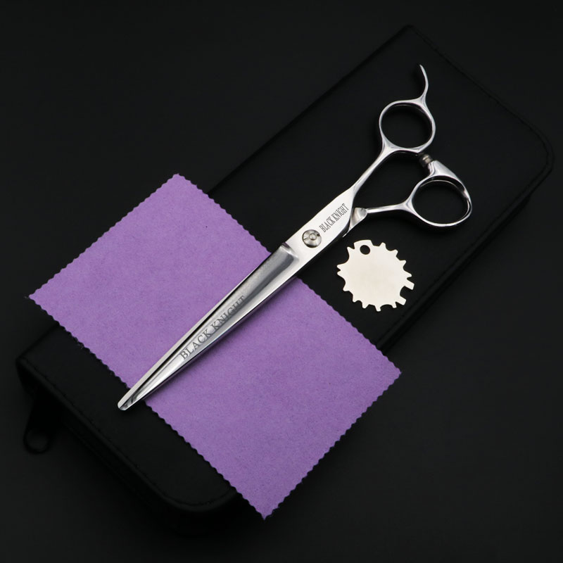 

BLACK KNIGHT 7 Inch Professional Hair Scissors Barber Hairdressing Cutting Shears Pet Scissors Silver Style